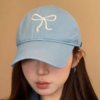 Bow Cap Embroidered Baseball