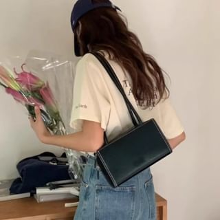 Bag Plain Shoulder Faux Leather