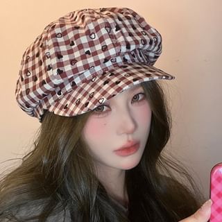 Print Newsboy Heart Cap