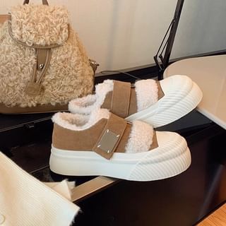 Adhesive Strap Platform Sneakers