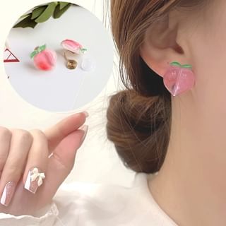 Stud On / Peach Clip Earring