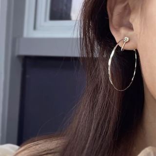 Clip / On Open Hoop Earring