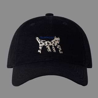 Baseball Cap Cat Embroidered