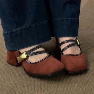 Heel Shoes Jane Chunky Mary