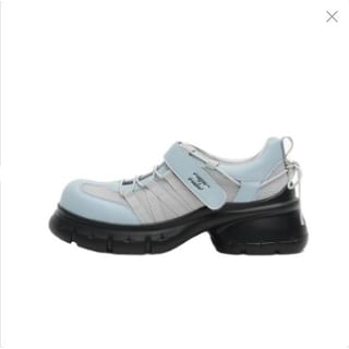 Lace-Up Shoes Platform Heel Chunky