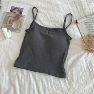 Cropped Sleeveless Camisole Top