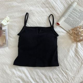 Cropped Sleeveless Camisole Top
