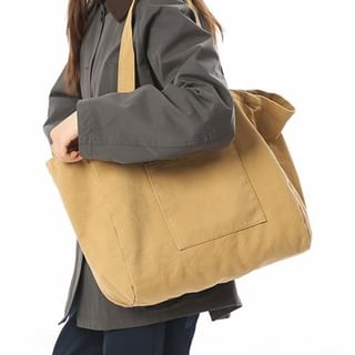 Oversized Canvas Plain Tote Bag