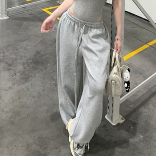 Strappy Padded Bodysuit & Drawstring Sweatpants Set