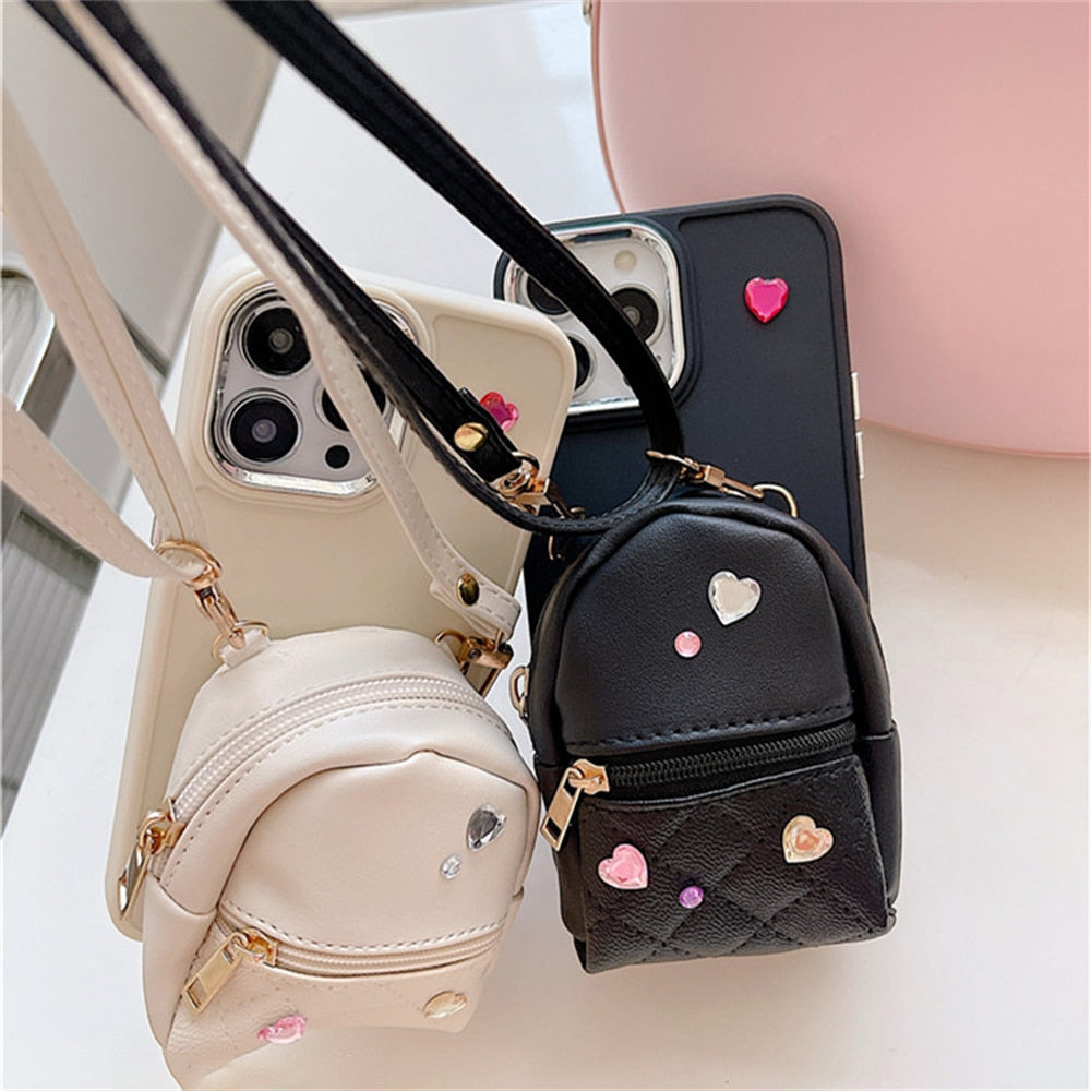 Jewellery Diamond Zipper Coin Purse Phone Case KI103 MK Kawaii Store