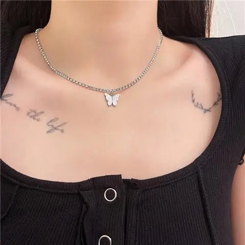 Chaîne Papillon Lilas LIN51