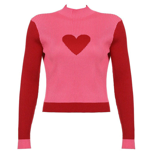 Heart Tender Knit Long-sleeve Top