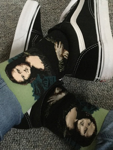 Mona Lisa Painting Socks