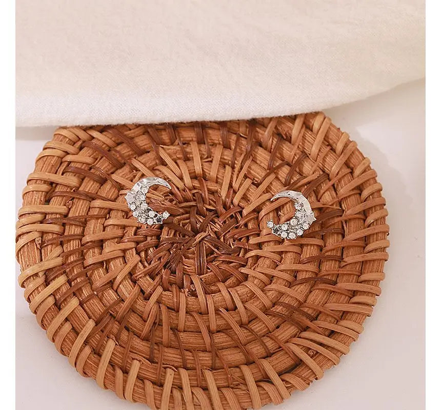 Boucle d'oreille étoile lune GA58