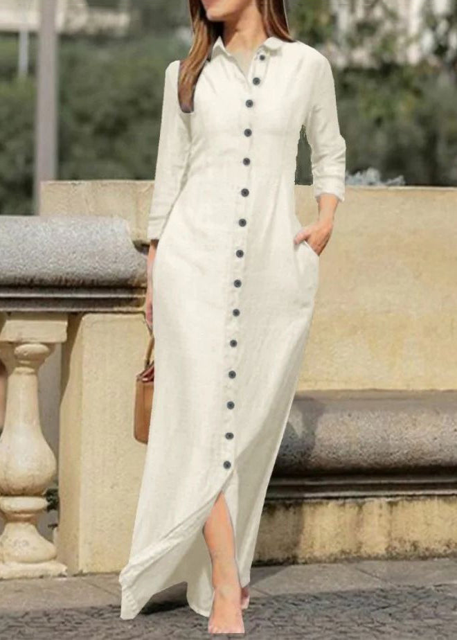 Long Shirts Button Fall Peter Dress Black Pan Natural Collar