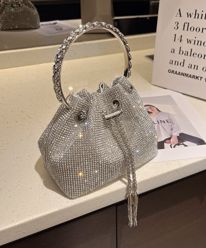 Metal Water Studded Bag Pouch Diamond Handmade New Glitter