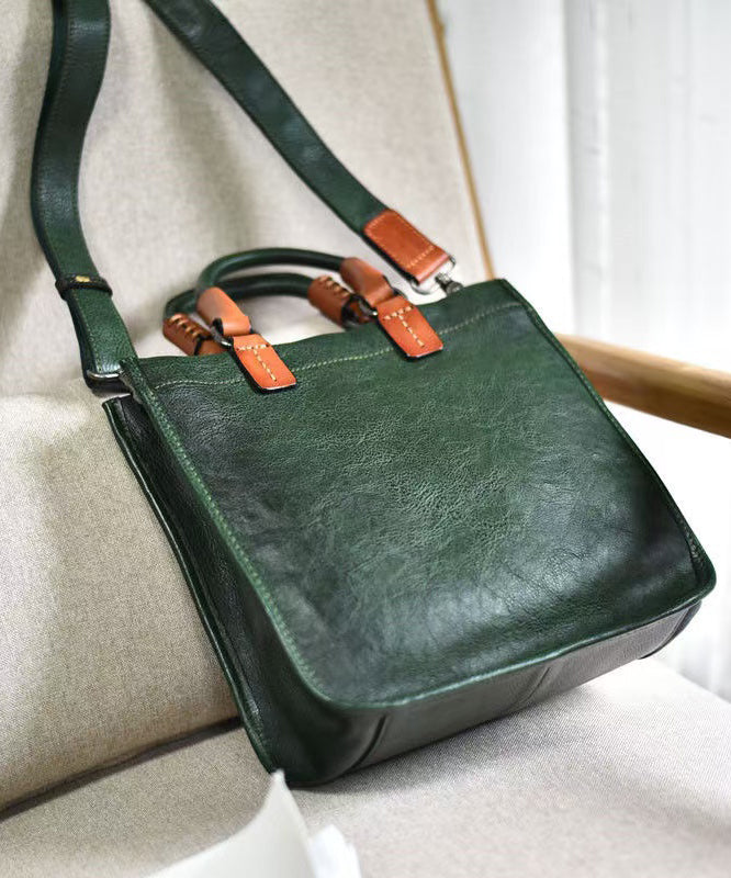 Bag Capacity Leather Large Retro New Message