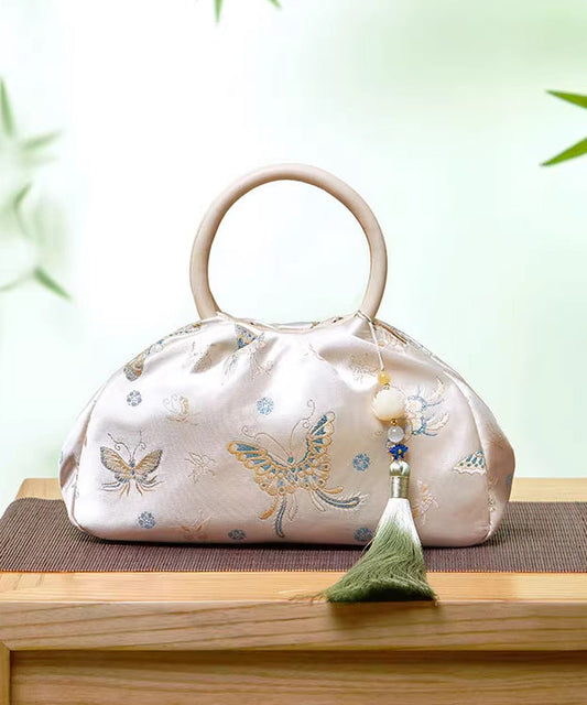 Versatile Bag Retro Tote New Tassel Jacquard