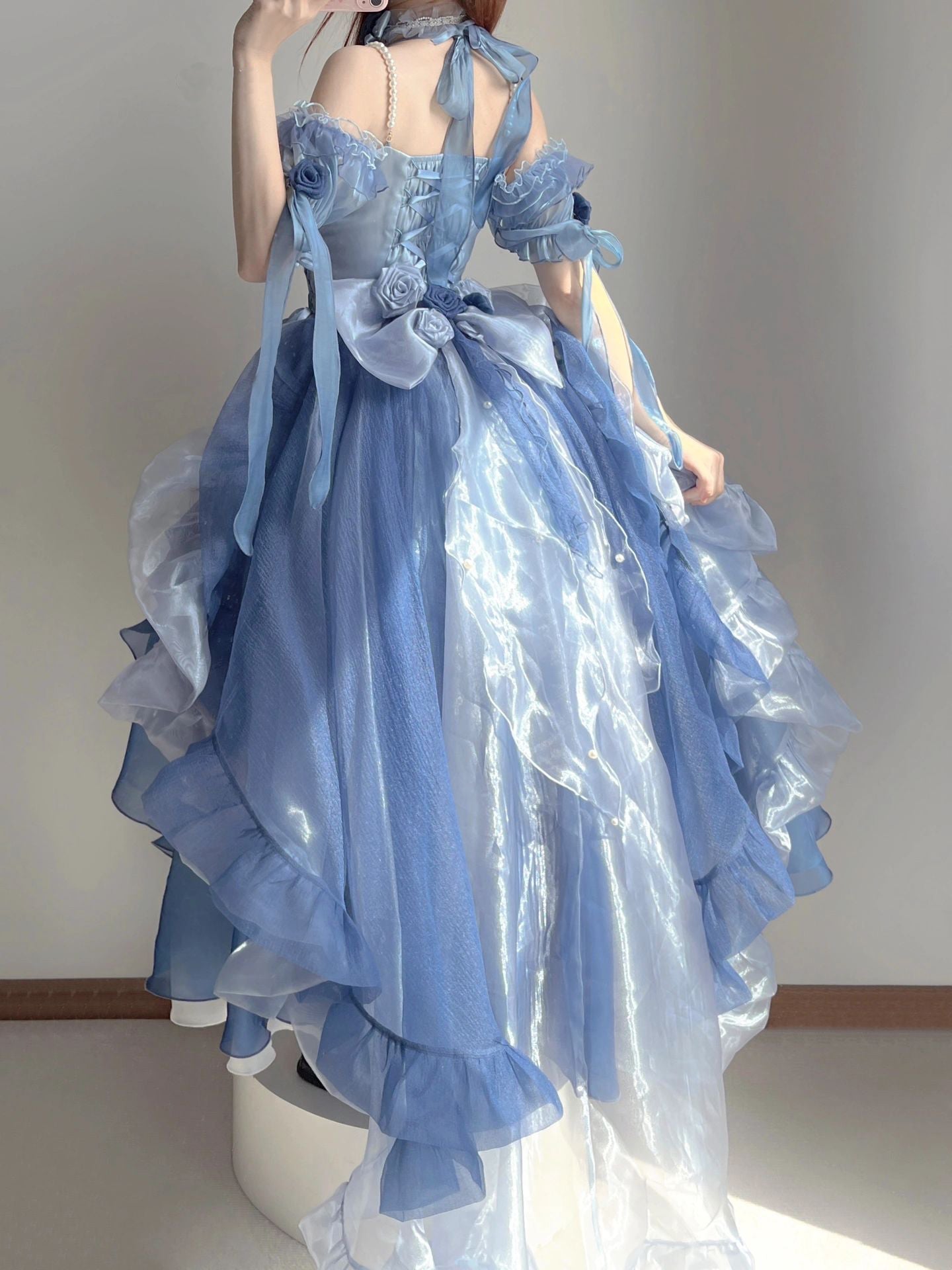Jolie robe Lolita méduse bleu mer Kawaii ON821 
