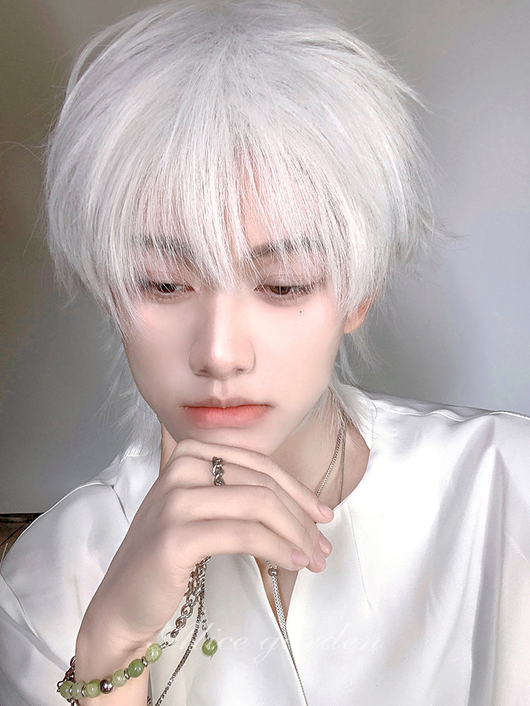 Casual Series Short White Ikemen Wig ON997 MK Kawaii Store