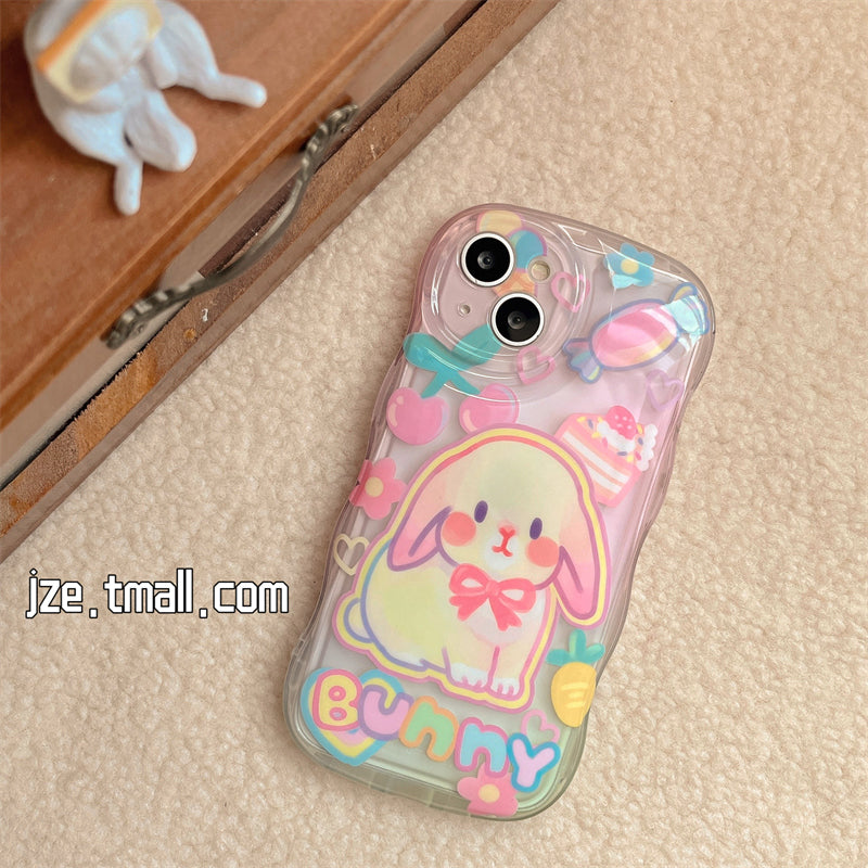 Cartoon Cat Rabbit Phone Case Susan