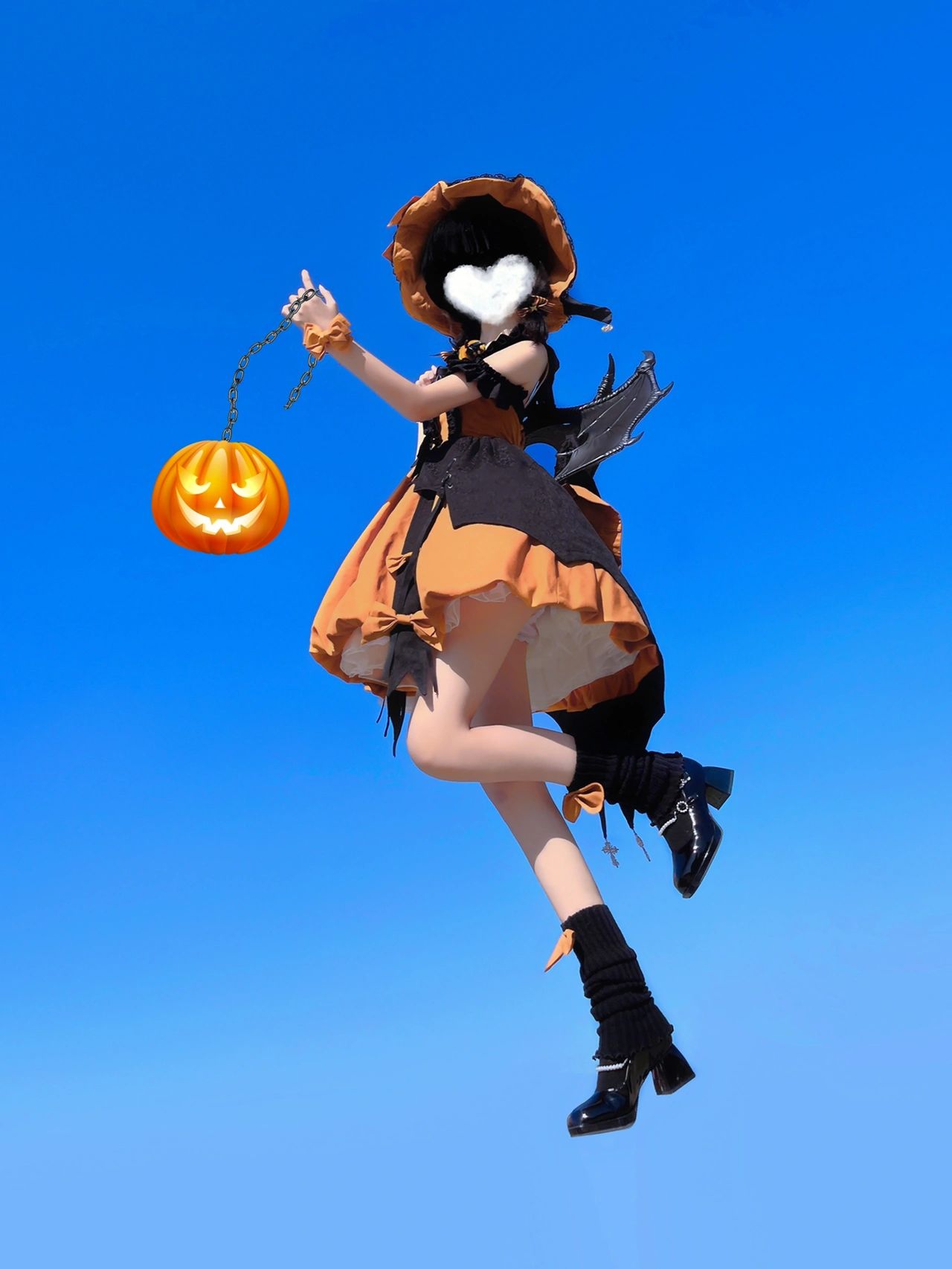black and orange halloween dress Black and Orange Halloween Witch Tutu Dress