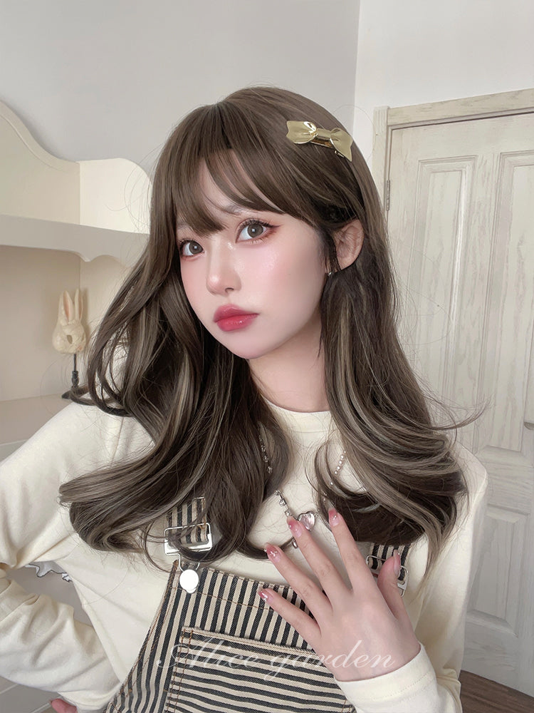 Casual Series Cute Mixed Ash Brown Wig ON996 MK Kawaii Store