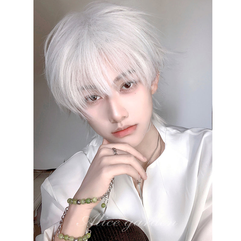 Casual Series Short White Ikemen Wig ON997 MK Kawaii Store