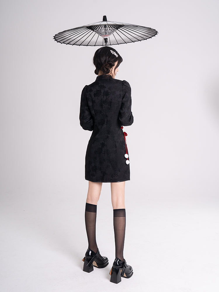 Sweet Black Red Fluffy Dragon Outfit ON814 ONI