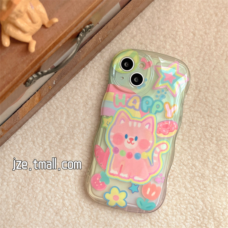 Cartoon Cat Rabbit Phone Case Susan