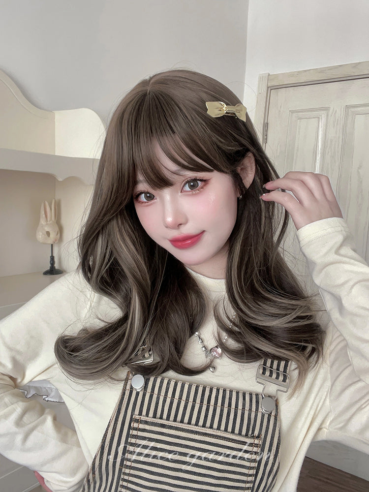 Casual Series Cute Mixed Ash Brown Wig ON996 MK Kawaii Store