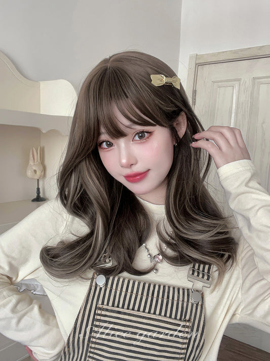 Casual Series Cute Mixed Ash Brown Wig ON996 MK Kawaii Store