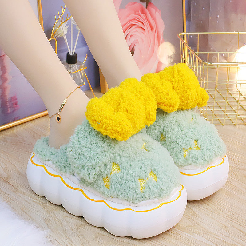 Fluffy Soft Girl Pastel Bows Slippers ON895 MK Kawaii Store