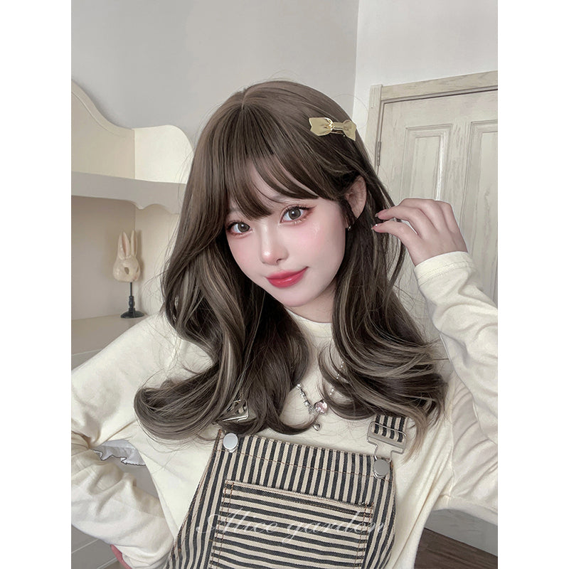 Casual Series Cute Mixed Ash Brown Wig ON996 MK Kawaii Store