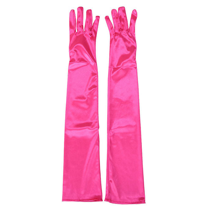 Colorful Satin Gloves