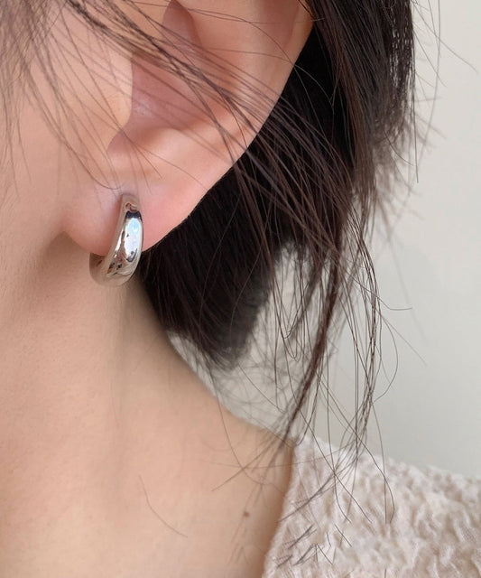 Silk Hoop Design Overgild Earrings Original Copper