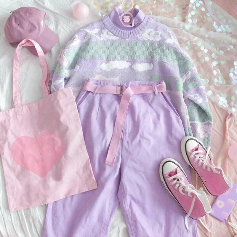 Pastel Kawaii Esthétique Fée Kei Duck Pull