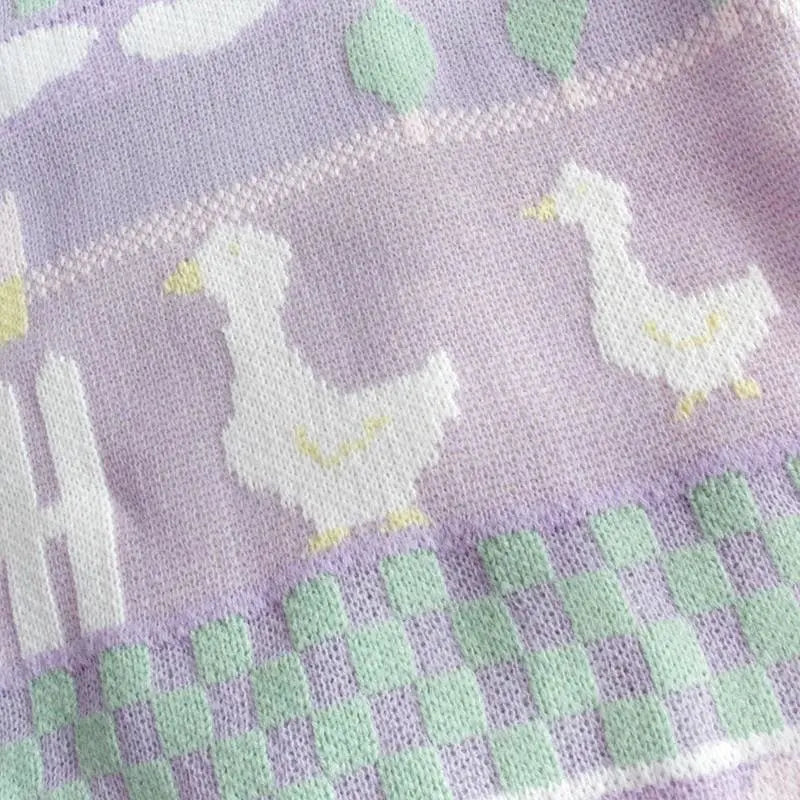 Pastel Kawaii Esthétique Fée Kei Duck Pull