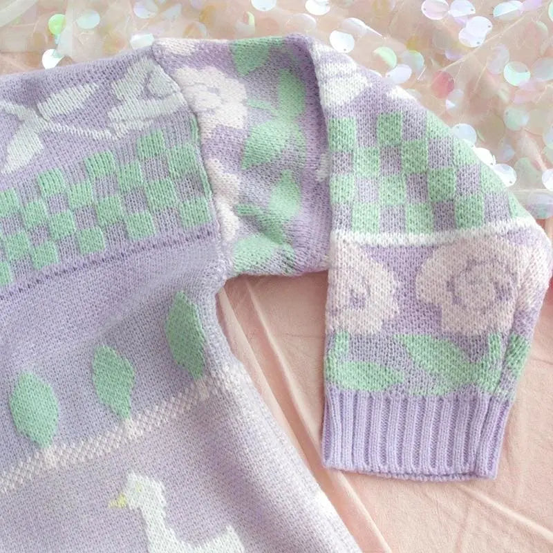 Pastel Kawaii Esthétique Fée Kei Duck Pull