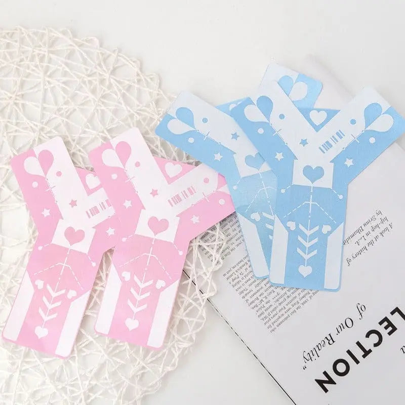 Autocollants d’entrejambe et de seins d’ange pastel rose bleu ON855