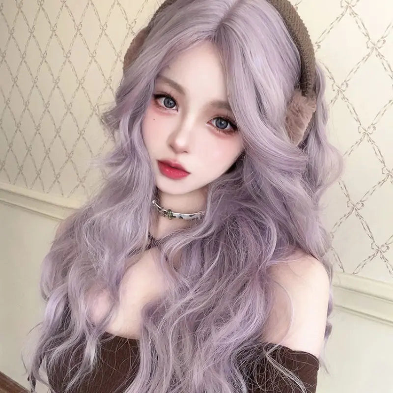 Kawaii Aesthetic Y2K Cute Fairy Princess Pastel Violet Wig ON1467 spreepickyshop