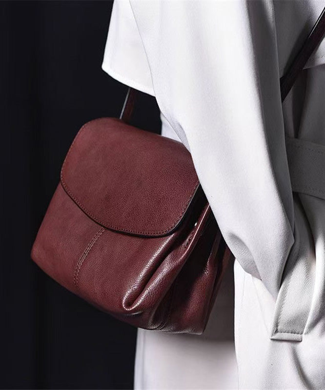 CrossBody Leather Retro Fabric Messenger Chocolate Bag