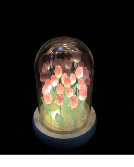 Veilleuse tulipe romantique-lumière décorative LIN72