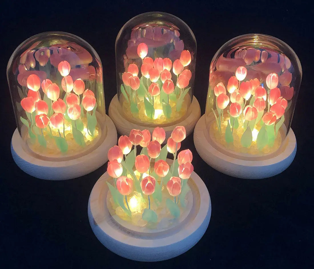 Veilleuse tulipe romantique-lumière décorative LIN72