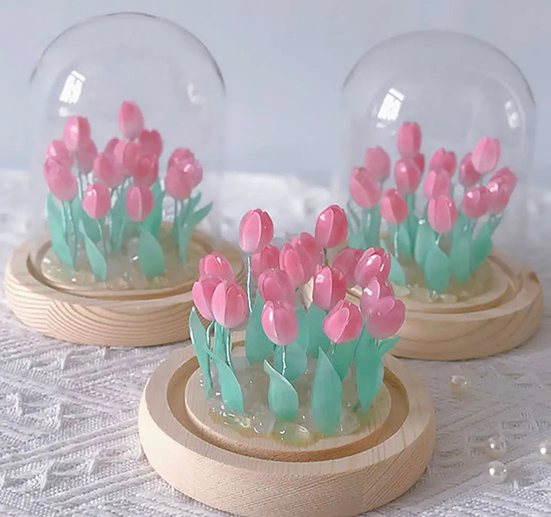 Veilleuse tulipe romantique-lumière décorative LIN72