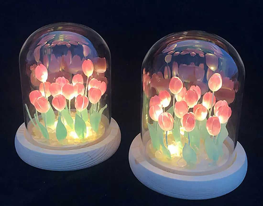 Veilleuse tulipe romantique-lumière décorative LIN72