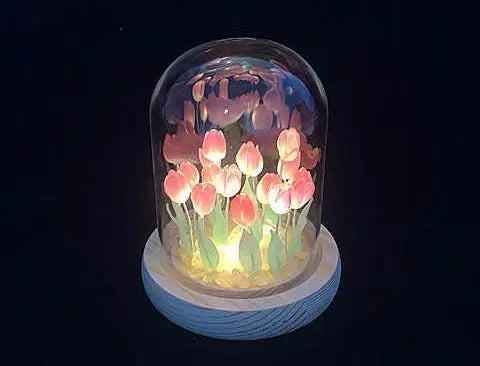 Veilleuse tulipe romantique-lumière décorative LIN72