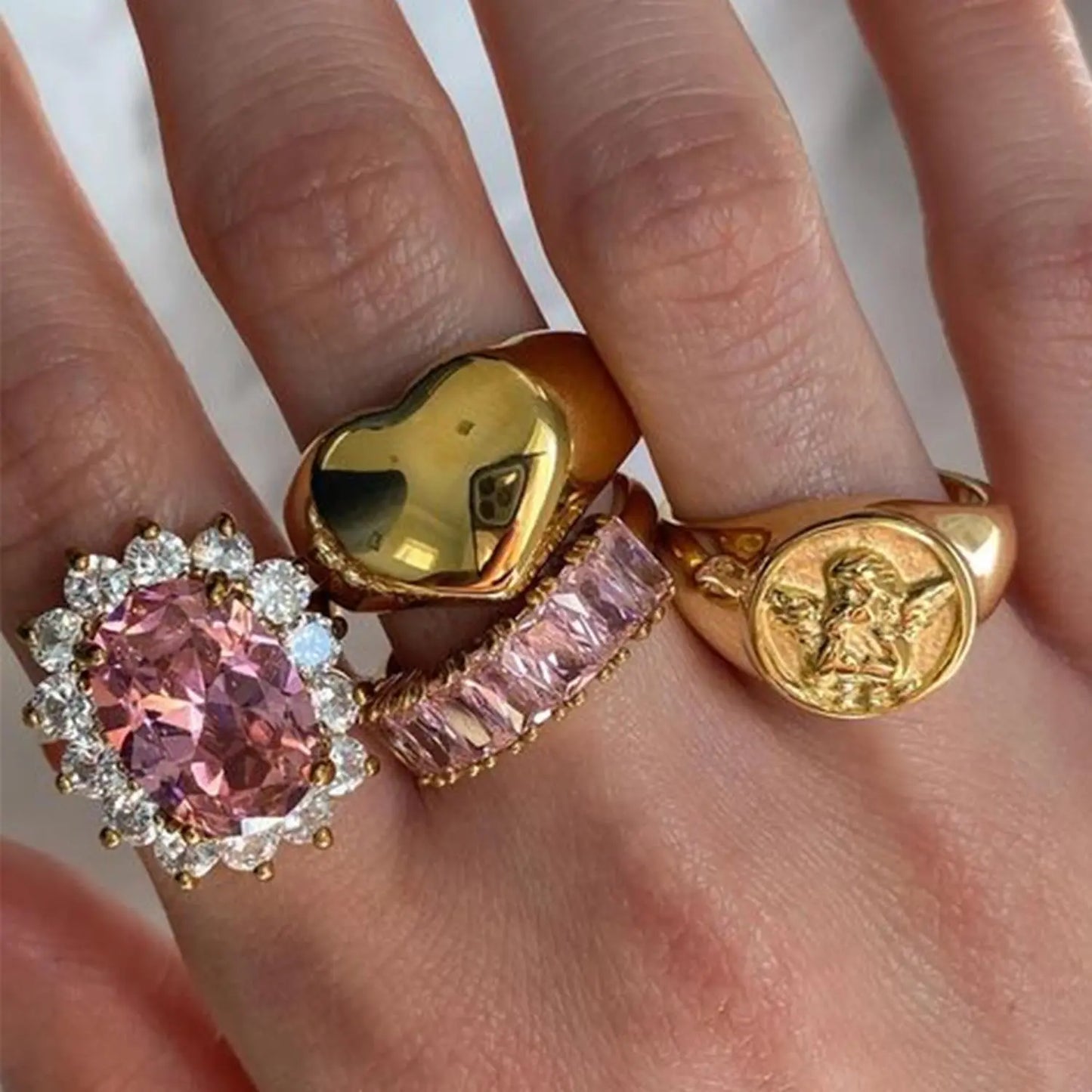 Bague Tentatrice Rose LIN38