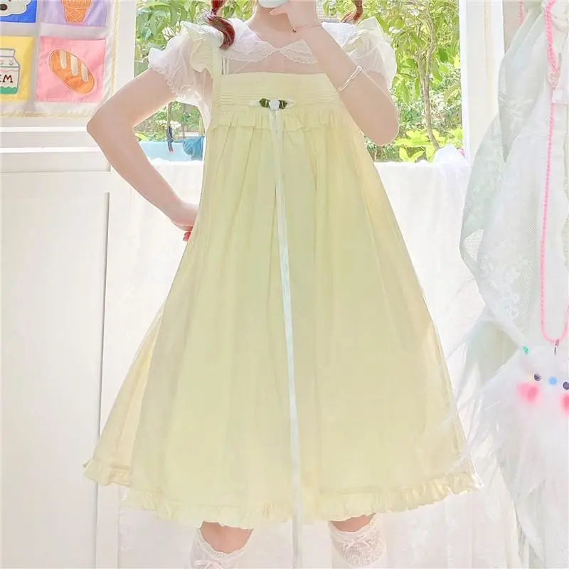 Rosie Pastel Kawaii Esthétique Kawaii Princesse Lolita Babydoll Robe d’été