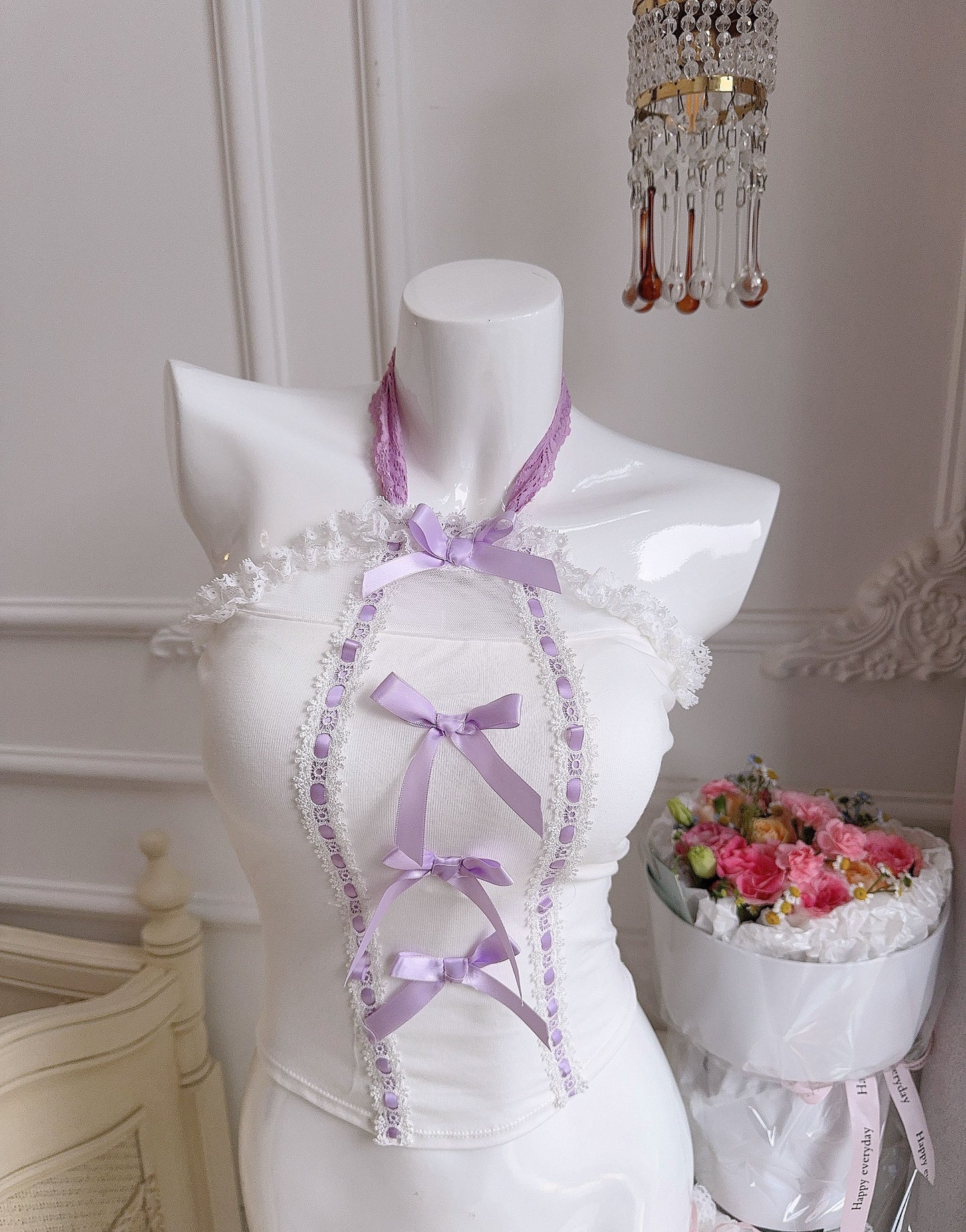 Hauts à garniture de style Lolita MK18934